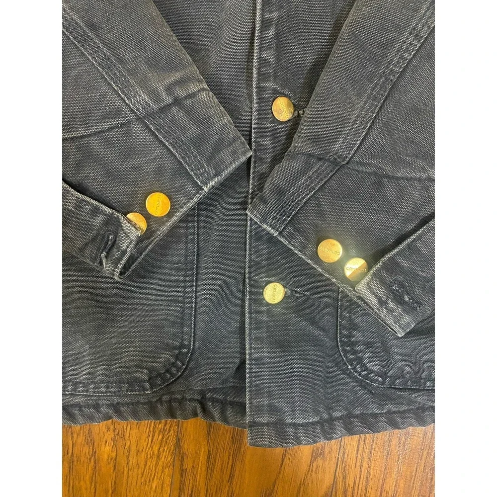 VTG Carhartt C01 Jacket Mens 44 Faded Blanket Lined USA Made Chore Workwear 90s